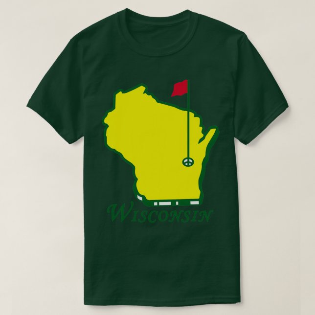 Camiseta Mestrados de Wisconsin Golf (Frente do Design)