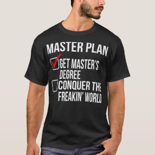 Camiseta Mestrados Engraçados Graduação Graduação Faculdade