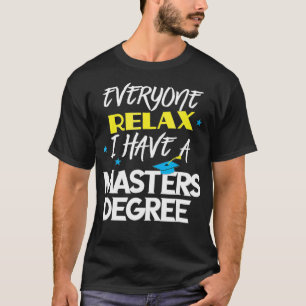 Camiseta Mestrados engraçados MBA Graduação de Trabalho Soc