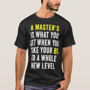 Camiseta Mestrados Graduação Graduação Engraçada Humor