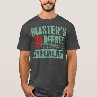 Camiseta Mestrados Graduados em dom de briga de rifles de S