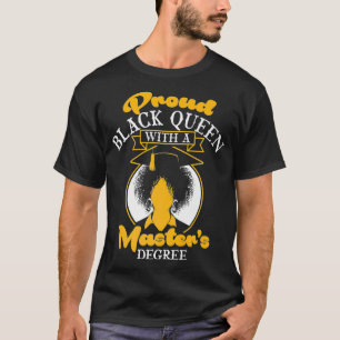 Camiseta Mestrados legal de Rainha Negra Graduação Engraçad
