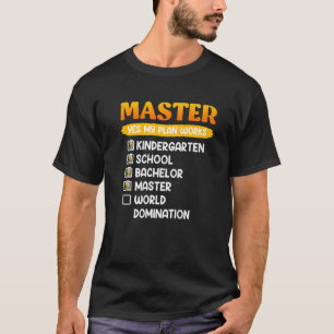 Camiseta Mestrados para Solteiros escolares do jardim de in
