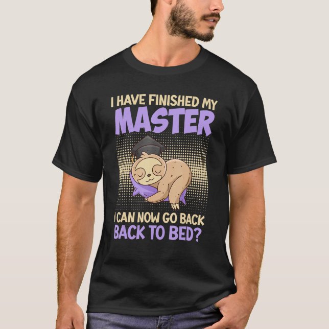 Camiseta Mestre 2023 gerenciado posso voltar para a cama Me (Frente)