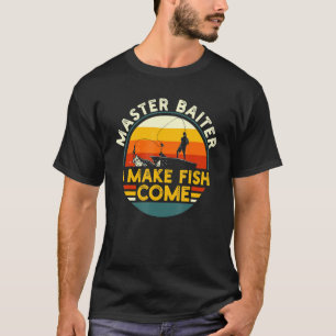 Camiseta Mestre Baiter Faz Peixe Vir Pescador Peixe-Anglas