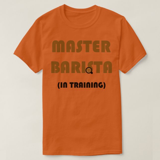 Camiseta Mestre Barista em Treinamento (Frente do Design)
