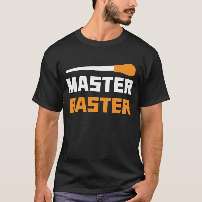 Camiseta Mestre Baster Engraçado Ação de Graças (Frente)
