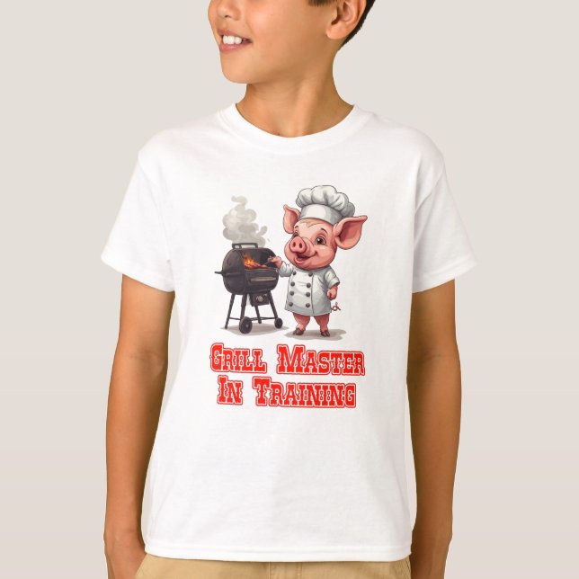 Camiseta Mestre Churrasqueiro em Treinamento (Frente)
