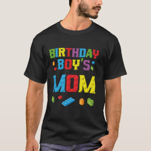 Camiseta Mestre Construtor Aniversário Menino da Mãe Constr