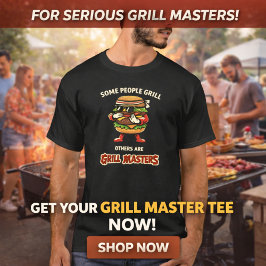 Camiseta Mestre da Churrasqueira Engraçado | Dia dos Pais