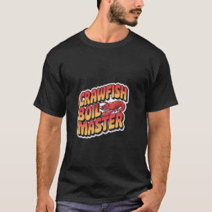 Camiseta Mestre da Cozinhar Lagostim Cajun Frutos do Mar --