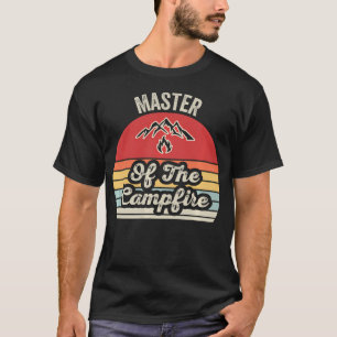 Camiseta Mestre Da Fogueira Divertida De Acampamento