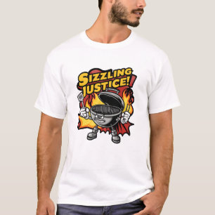 Camiseta Mestre da Grelha Justiça Sizzling
