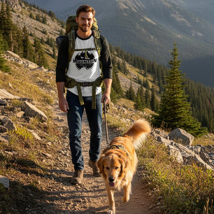 Camiseta Mestre da montanha, caminhante/ciclista