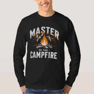 Camiseta Mestre da Montanha Pai Camping da Campanha de Camp