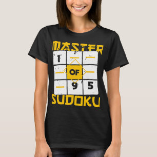Camiseta Mestre Da Piada De Jogo De Matemática De Sudoku Su