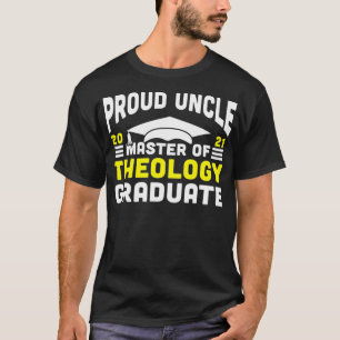 Camiseta Mestre da Teologia Orgulhosa Tio Formando 2021 Deg