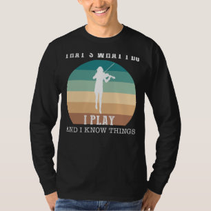 Camiseta Mestre das Cordas com Eu Conheço Coisas Engraçadas