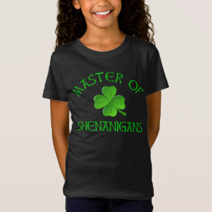 Camiseta Mestre das Ruas Engraçadas Shenanigans. Dia de Pa