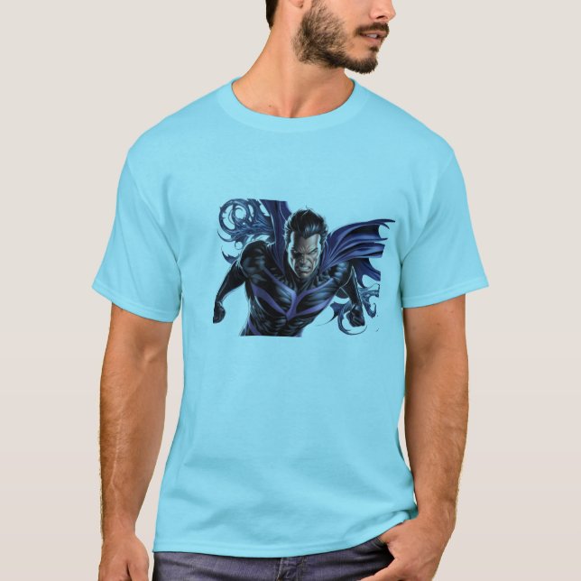 Camiseta "Mestre das Sombras - Soberherói de Manipulação do (Frente)