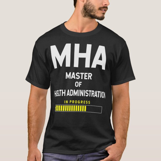 Camiseta Mestre De Administrações De Saúde - Em Progr (Frente)
