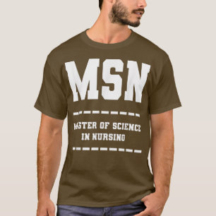 CAMISETA MESTRE DE CIÊNCIA DO MSN NA ENFERMEIRA