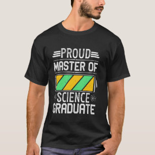 Camiseta Mestre de Ciência ORGULHOSO GRADUADO DE MESTRE DE
