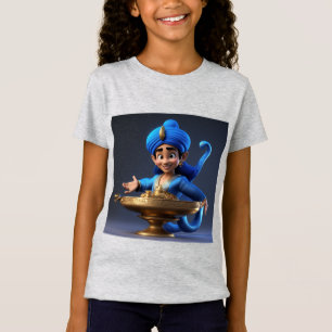 Camiseta Mestre de Design do Magic-3D Cartoon Genie