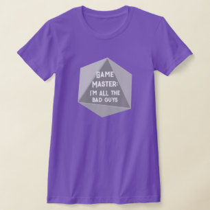 Camiseta Mestre de Jogo Sou TODAS as Caras Más