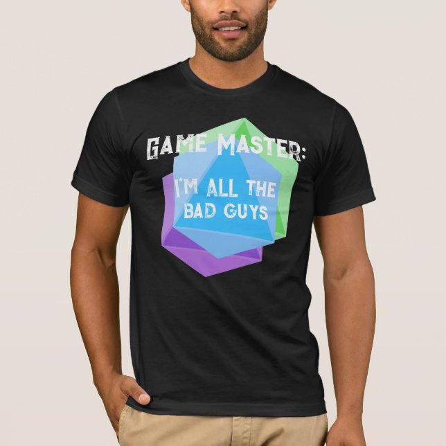 Camiseta Mestre de Jogo Sou TODOS a Camisa-T dos Homens das (Frente)