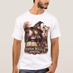 Camiseta Mestre de Poções em Ação, Bruxa Fantasia Fofa
