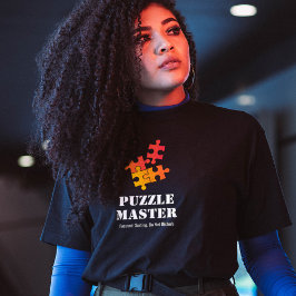 Camiseta Mestre de Puzzle Amantes de Quebra-Cabeça Citação
