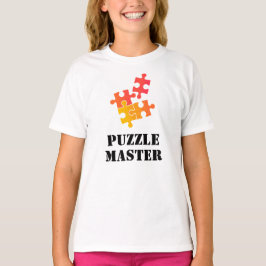 Camiseta Mestre de Puzzle Amantes de Quebra-Cabeça Citação