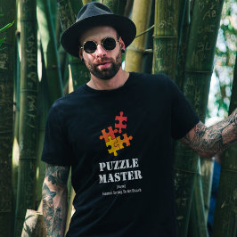 Camiseta Mestre de Puzzle Amantes de Quebra-Cabeça Divertid