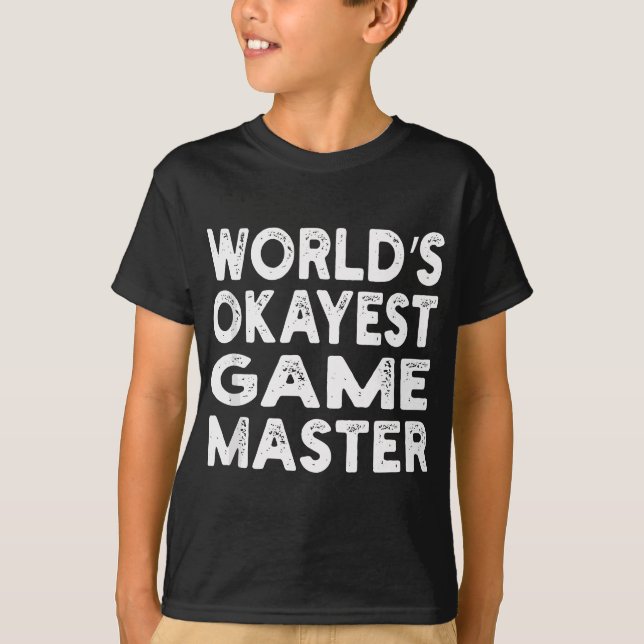Camiseta Mestre do Jogo Mais Okayest do Mundo (Frente)