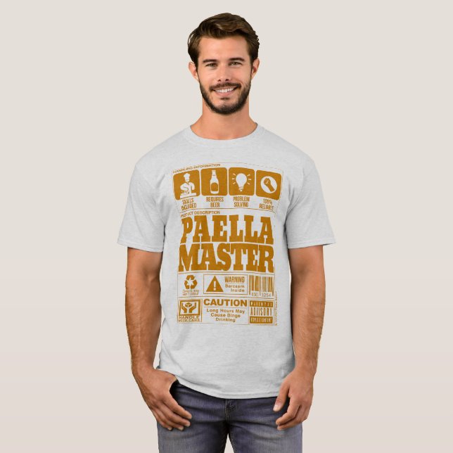 Camiseta Mestre do Paella (Frente Completa)