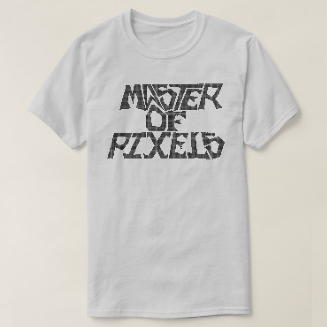 Camiseta Mestre dos Pixels T-Shirt (Frente do Design)