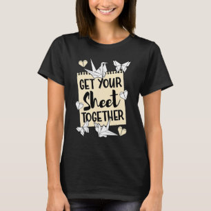 Camiseta Mestre em origami dobradura de papel arte grou peg
