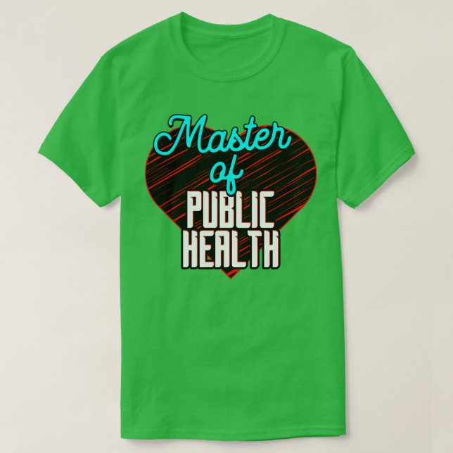 Camiseta Mestre em Saúde Pública (Frente do Design)