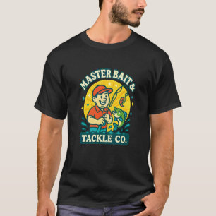 Camiseta Mestre Isca de Pesca de Robalo Coisas Engraçadas D