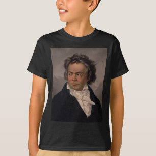 Camiseta Mestre Ludwig Beethoven Compositor de Música Sinfô