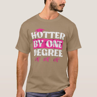 Camiseta Mestre mais quente por um grau estudos Mestrado