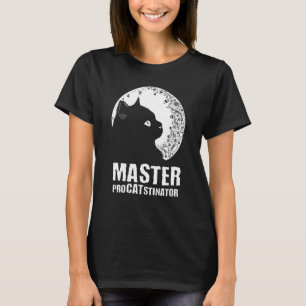 Camiseta Mestre Procrastinador Humor de Gato Gatinho Pregui
