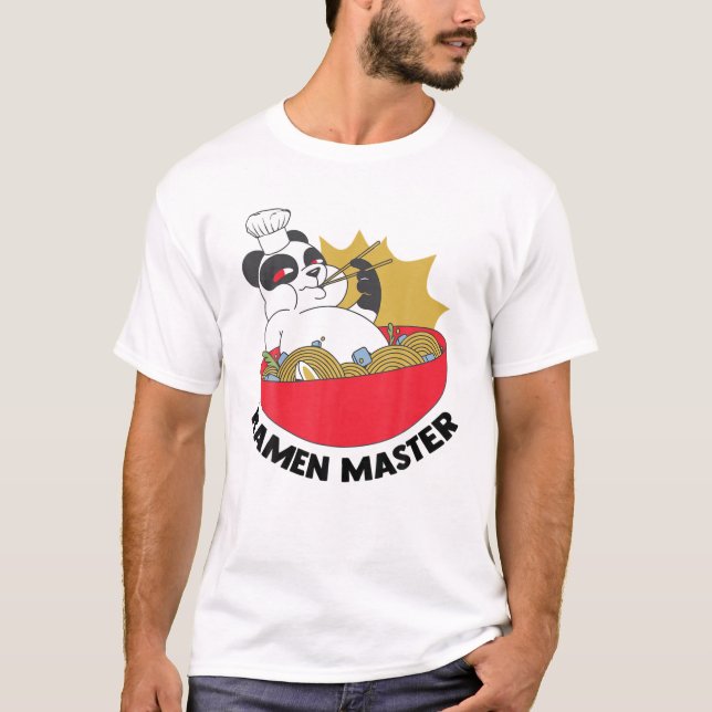 Camiseta Mestre Ramen - Animais de Animação - Aes Japoneses (Frente)