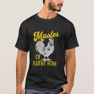 Camiseta Mestre Retro de Linguagem Fluente de Aves Vintage
