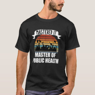Camiseta Mestre Retro em Saúde Pública Dominou Mestres