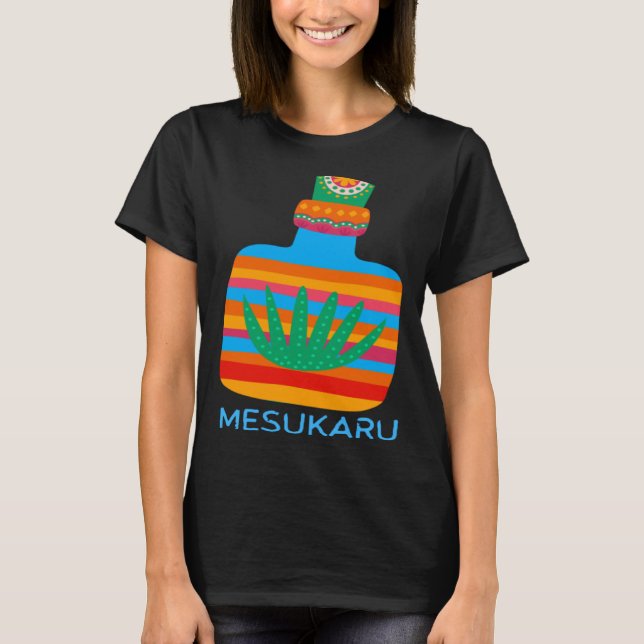Camiseta Mesukaru Mezcal Bottle (Frente)