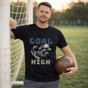 Camiseta Meta Alta de Chute de Bicicleta de Futebol de Astr