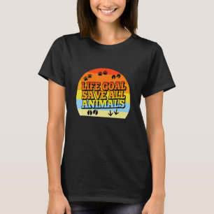 Camiseta Meta de Vida Salvar Todos os Animais 1