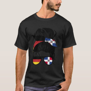 Camiseta Metade Alemã Metade Dominicana Mix Alemanha E Domi